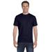 Hanes 5280 Adult Essential Short Sleeve T-Shirt in Navy Blue size Medium | Cotton