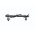 Buck Snort Lodge Wrapped Textured & Tied 3" Center to Center Cabinet Bar Pull Metal in Gray | 3.75 H x 0.5 W x 1.25 D in | Wayfair PL01143-6200