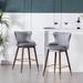 Willa Arlo™ Interiors Renn Counter & Bar Stool Wood/Upholstered in Gray | 40.2 H x 19.7 W x 20.5 D in | Wayfair C665BC3D6F7E4C08AFCA5D7665E53D15