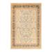 Overton Hand Knotted Wool Vintage Inspired Traditional Mogul Ivory Area Rug - 6'1" x 8'10"