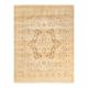 Overton Hand Knotted Wool Vintage Inspired Modern Contemporary Eclectic Ivory Area Rug - 8'1" x 10'1"