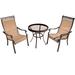 Hanover Monaco 3-Piece Bistro Set