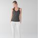 Lululemon Athletica Tops | Gray/Black Lululemon Tank Top Built In Bra | Color: Gray | Size: 6