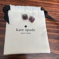 Kate Spade Jewelry | Kate Spade York Layer Square Glitter Stud Earring | Color: Pink/Red | Size: Os