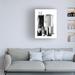 Wrought Studio™ Night City I by Ethan Harper - Wrapped Canvas Painting Canvas, Wood in Black/Gray/White | 24 H x 18 W x 2 D in | Wayfair