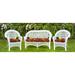 Red Barrel Studio® 3-Piece Tufted Outdoor Wicker Cushion Set for 1 Bench & 2 Chair Seats Polyester | 5 H x 44 W in | Wayfair