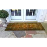 Green 23 x 0.12 in Indoor/Outdoor Area Rug - Lark Manor™ Kowalczyk Oriental Indoor/Outdoor Area Rug Polypropylene | 23 W x 0.12 D in | Wayfair