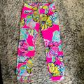 Lilly Pulitzer Jeans | Lilly Pulitzer Floral Pants | Color: Blue/Pink | Size: 4