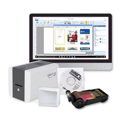 IDP SMART-21S Single-Sided ID Card Printer Kit (10...