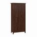 Bush Furniture Key West Tall Storage Cabinet with Doors in Bing Cherry - KWS266BC-03