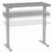 Move 40 Series by Bush Business Furniture 48W x 24D Electric Height Adjustable Standing Desk in Platinum Gray - M4S4824PGSK