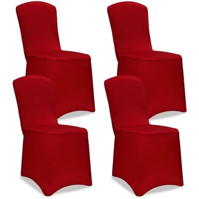 Deuba - detex® Stuhlhussen 4er Pack Stretch Stuhlbezüge Stuhl Hussen Bezug Überwurf Set Hochzeit Image