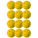 Franklin Sports kids X-26 Pickleballs - Indoor - 12 Pack - USA Pickleball Approved - Plastic in Yellow | 12.5 H in | Wayfair 52921X