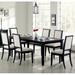 Red Barrel Studio® Ledesma 7 - Piece Extendable Dining Set Wood/Upholstered in Black/Brown | 30.25 H in | Wayfair 85192120B8D440BDA640344DDC7CBDB1