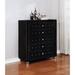 Rosdorf Park Ikechi 5 Drawer 40.25 W Chest Wood/Metal in Black | 48.75 H x 40.25 W x 20 D in | Wayfair 85085B9415E04060ABB77FF33D004B9D