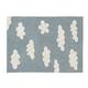 Tapis coton motif nuage bleu 120x160