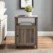 Wildon Home® Parche Nightstand Wood in Gray | 24 H x 18 W x 15.75 D in | Wayfair 86D1ADAB12FE49D6BF84C364C40DAA4D