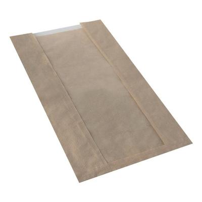 Papstar 1000 Sichtstreifenbeutel braun - 38 x 20 x 9 cm braun