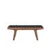 Walnut Reversible Bench - 18.5"H (SH 18.5") x 48.5''W x 18.9"D