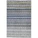 One of a Kind Hand-Knotted Modern 6' x 9' Abstract Wool Grey Rug - 6' x 9'