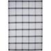 One of a Kind Flatweave Modern 5' x 8' Plaid Wool Grey Rug - 5' x 8'