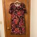 Lularoe Dresses | Lularoe Julia Xl Black With Paisley Floral #241 | Color: Black/Red | Size: Xl