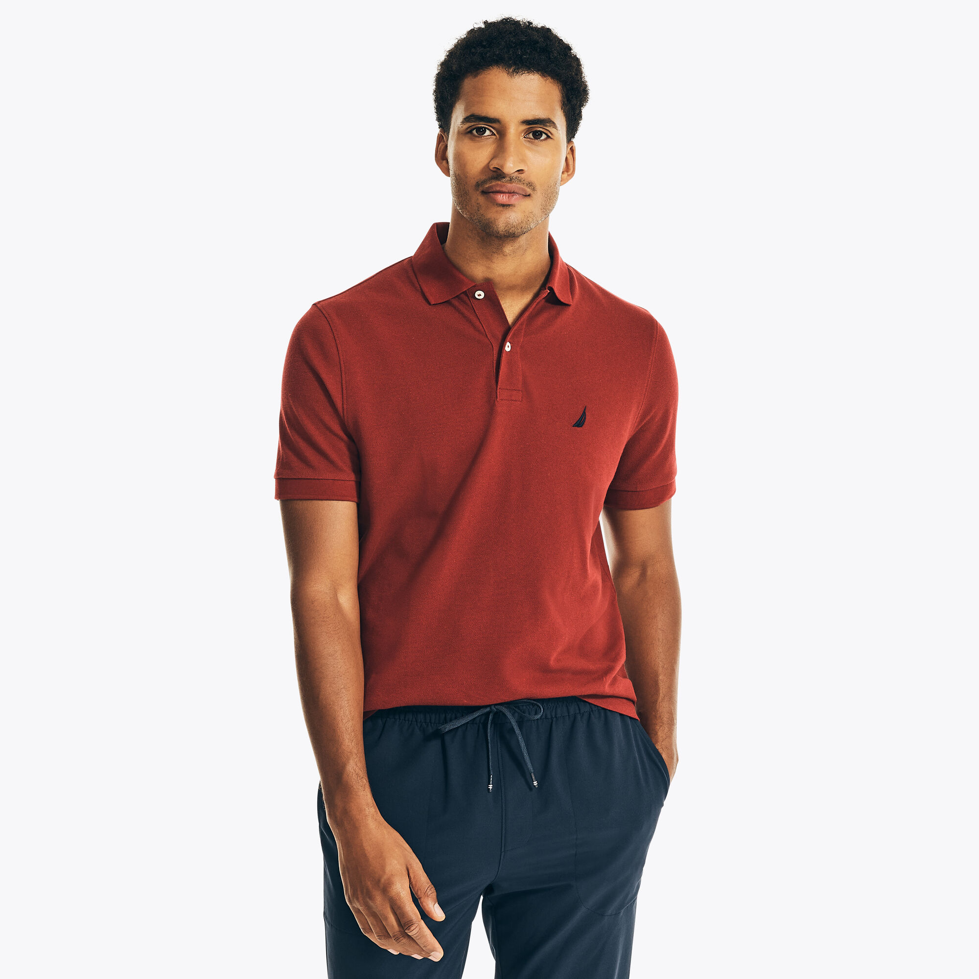 Nautica Men's Classic Fit Deck Polo 604 (Flamingo), XS