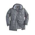 Men's Big & Tall Boulder Creek Fleece-Lined Parka with Detachable Hood and 6 Pockets by Boulder Creek in Steel (Size 4XL) Coat