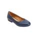 Women's The Jaiden Flat by Comfortview in Navy (Size 8 1/2 M)