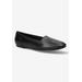 Wide Width Women's Thrill Pointed Toe Loafer by Easy Street in Black (Size 9 W)