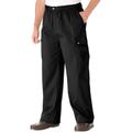 Men's Big & Tall Knockarounds® Full-Elastic Waist Cargo Pants by KingSize in Black (Size L 40)