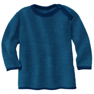 disana - Kid's Melange-Pullover - Merinopullover Gr 62/68 blau