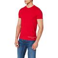 Tommy Hilfiger - Mens T Shirt - Casual Men's T-Shirts - Tommy Logo Tee T-Shirt - Tommy Hilfiger Mens T Shirts - Primary Red Shirt - Size Medium