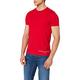 Tommy Hilfiger - Mens T Shirt - Casual Men's T-Shirts - Tommy Logo Tee T-Shirt - Tommy Hilfiger Mens T Shirts - Primary Red Shirt - Size Medium