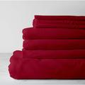 Kotton Culture 800 THREAD COUNT EGYPTIAN COTTON Super King Size 4-piece Sheet Set With 48 cm Extra Deep Pocket Luxurious Thick Cotton Bed Sheet All Season Bedding - Burgundy