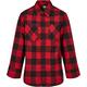 Urban Classics Jungen Boys Checked Flanell Shirt Hemd, black/red, 146-152