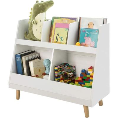 Sobuy - KMB19-W Kinderregal mit 5 Fächern Bücherregal Aufbewahrungsregal für Kinder Standregal mit Image