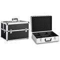 Mantona Foto-Equipment-Koffer & Foto-Koffer Basic M mit Schaumstoff Silber (aus Aluminium, abschließbar)