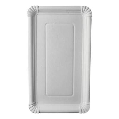 Papstar 250 Pappteller eckig weiß - 18 x 33 cm weiß, 18x33 cm