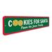 Lizton Sign Shop, Inc Christmas Cookies Aluminum Sign Aluminum in Gray/Green/Red | 4 H x 18 W x 0.04 D in | Wayfair 93-A418