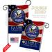 Breeze Decor 2-Sided 19 x 13 In. Us Seabees Family Honor Garden Flag Set in Blue/Red | 18.5 H x 13 W in | Wayfair BD-MI-GS-108615-IP-BO-D-US20-UN