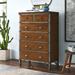 Williston Forge Haverhill 6 Drawer 35" W Chest Wood in Brown | 52 H x 35 W x 19 D in | Wayfair E7C8373D85F8415C899CA62035C696BD