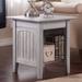 Highland Dunes Glenni Solid Wood End Table w/ Storage Wood in Brown/Gray | 22 H x 20 W x 20 D in | Wayfair HLDS6152 41383046