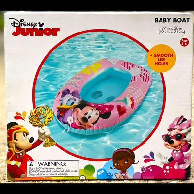 Disney Other | Disney Junior Inflatable Baby Boat | Color: Blue/Gray | Size: 2 Lb