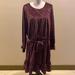 Michael Kors Dresses | Michael Kors Purple Velvet Scales Dress | Color: Black/Purple | Size: 2x