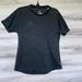 Adidas Tops | Euc- Women’s Ss Adidas Climalite Tee, Heatheredblk | Color: Black/Gray | Size: S