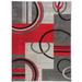 Well Woven Modern Geometric Arcs and Shapes Area Rug - 9'3" x 12'6" - 9'3" x 12'6"