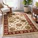 Well Woven Vanguard Oriental Border Classic Traditional Floral Persian Thick Red, Black, Light Blue Area Rug - 5'3 x 7'3