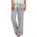 Women's Concepts Sport Gray/White Iowa State Cyclones Tradition Lightweight Lounge Pants