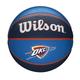 Wilson Basketball NBA TEAM TRIBUTE, OKLAHOMA CITY THUNDER, Outdoor, Gummi, Größe: 7